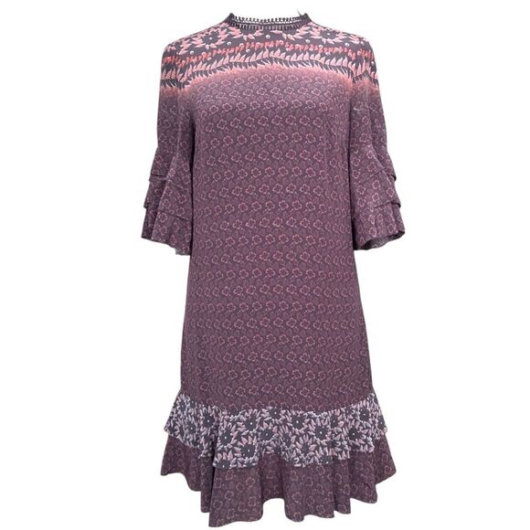 All Saints Rayen Anokhi Silk Dress in Size Small - Picture 5 of 12